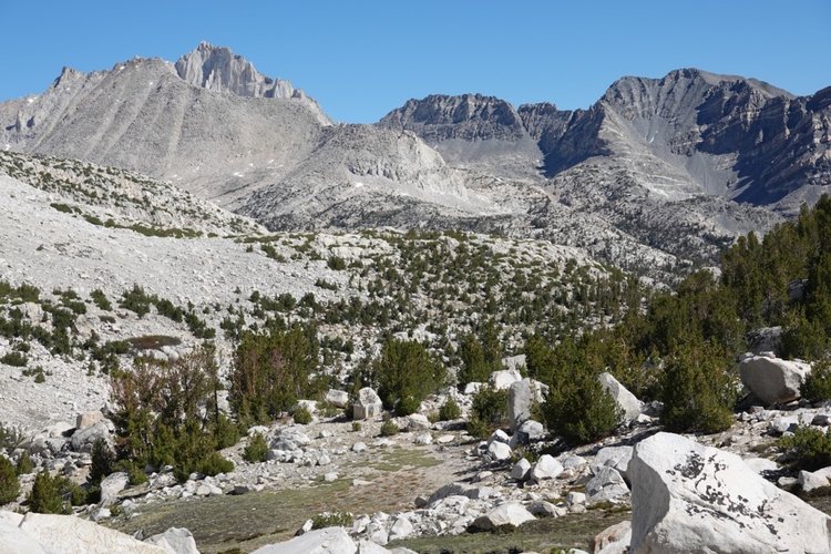 Bear Creek Spire from Pine Creek pass