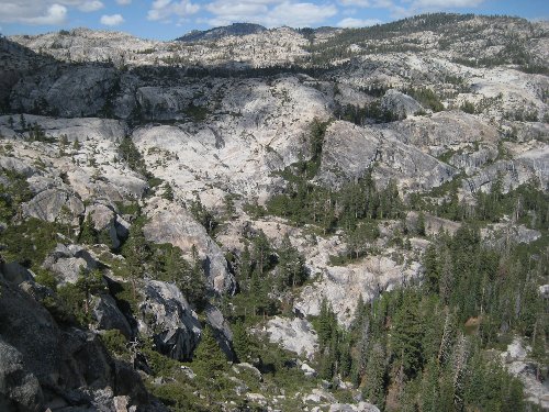 View towards Spotted Fawn Lake (not visible)