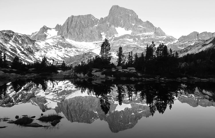 Reflections in small pond next to my campsite