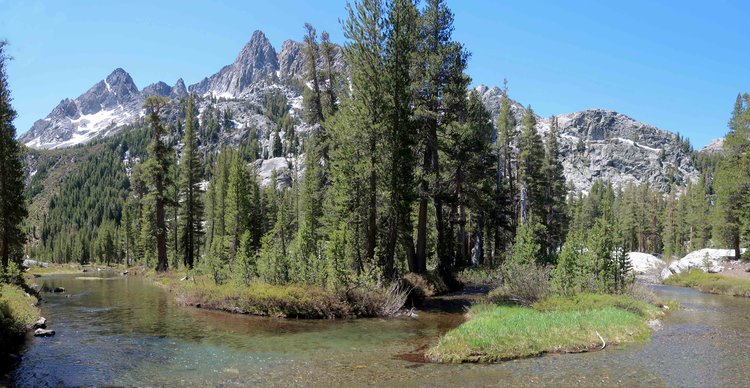 Shadow Creek with Volcanic Ridge on skyline