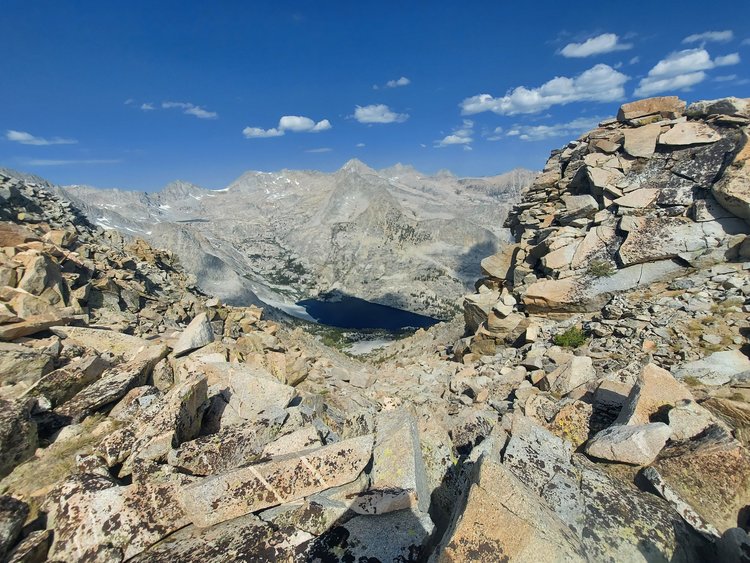 Looking down Little Joe's to Reflection Lake