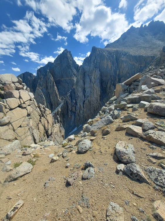 The westernmost couloir
