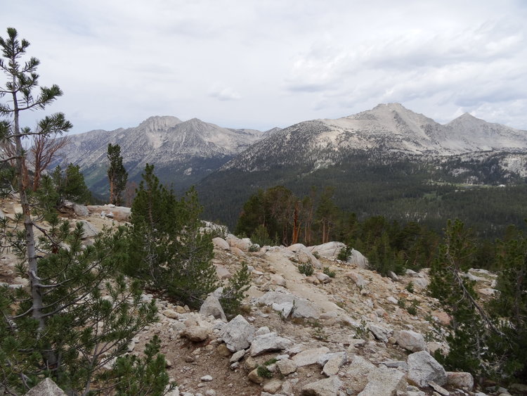 From the trail coming down from Trail Lake, looking at Mono Canyon and Hopkins