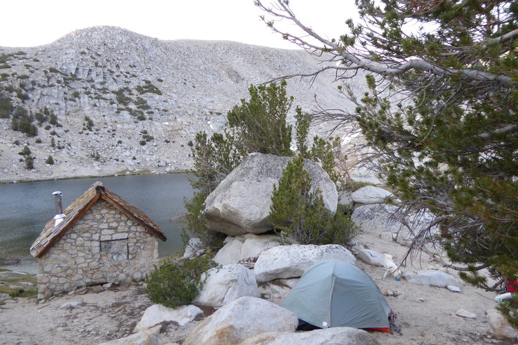 Our camp at Trail Lake