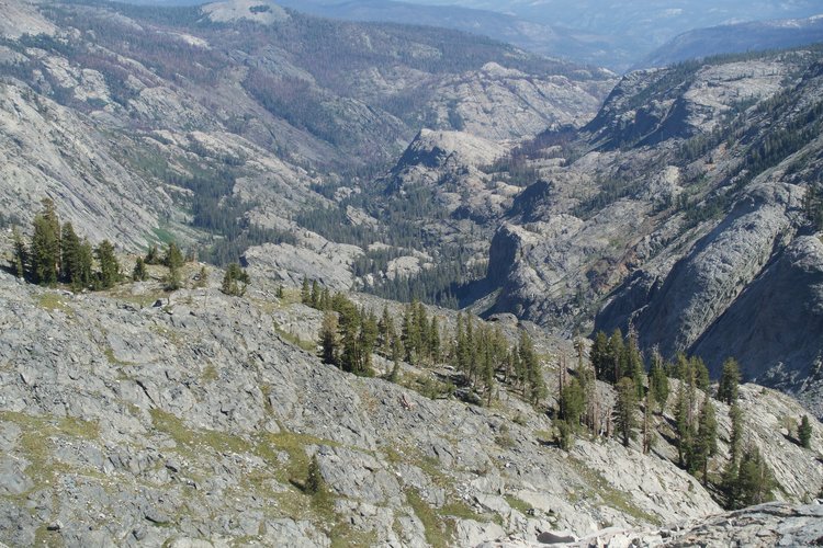 Looking over the North Fork San Joaquin River from along the SHR