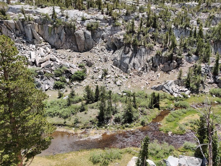 Continuation of the river gorge up at the meadows