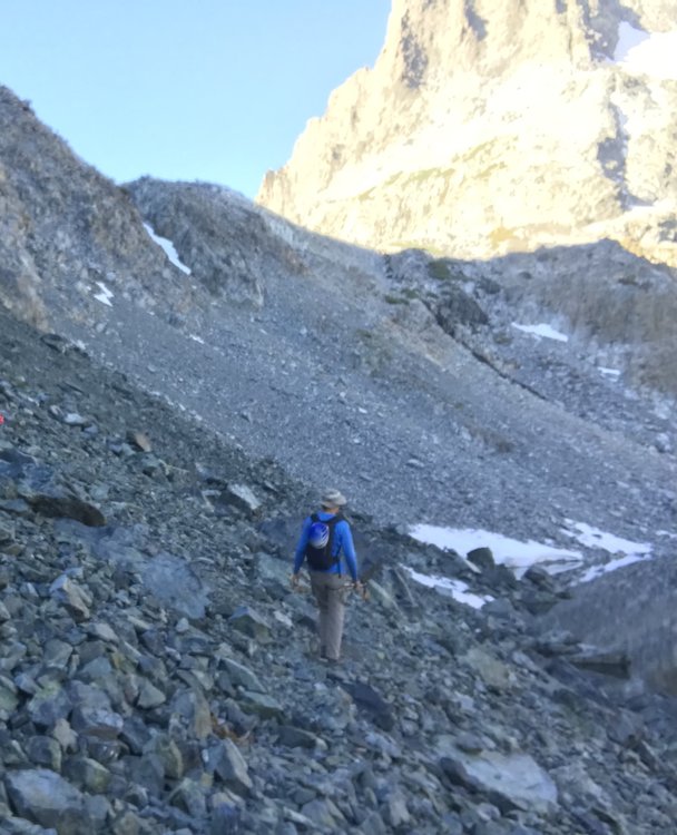North facing slope above Iceberg Lake, 5-July-21