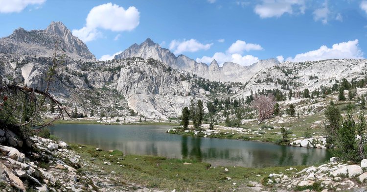 View from above the outlet of Laurel Lake