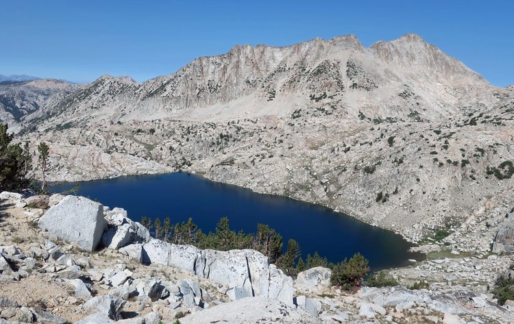 Rosy Finch Lake from the pass