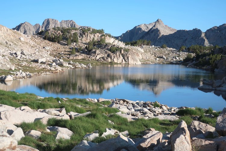 Fish rising next morning on Lower Franklin Lake