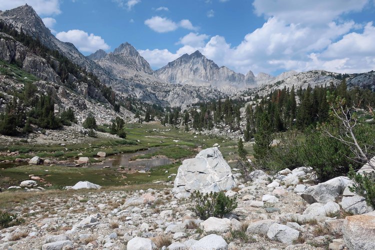 Entering upper Laurel Creek