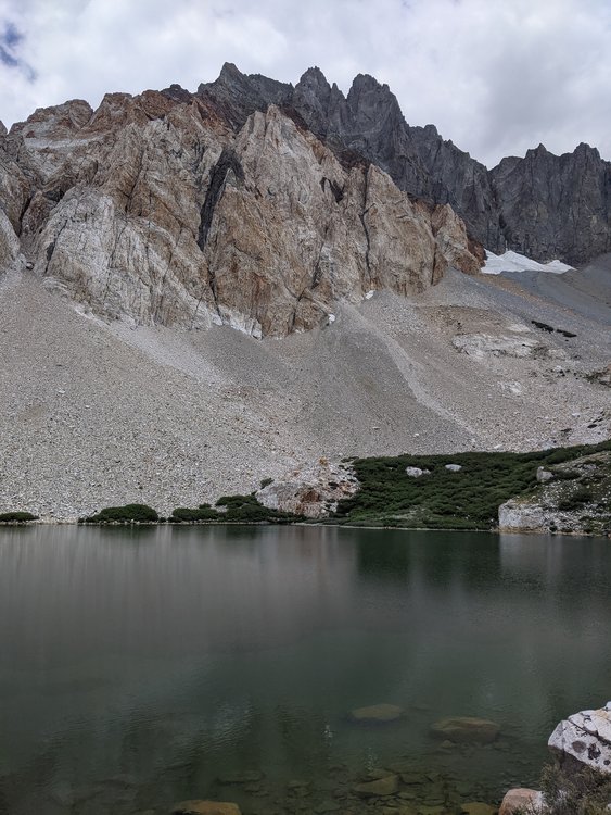 At the lake.