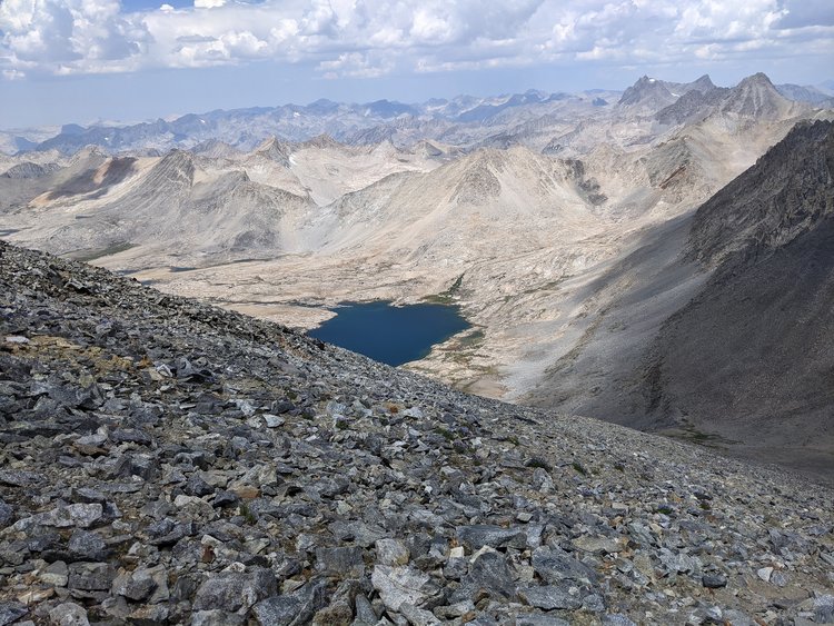 View into the Upper Basin during descent.