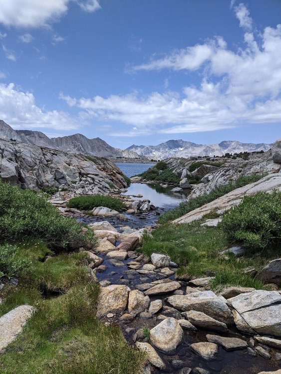 Exploring Dusy basin.