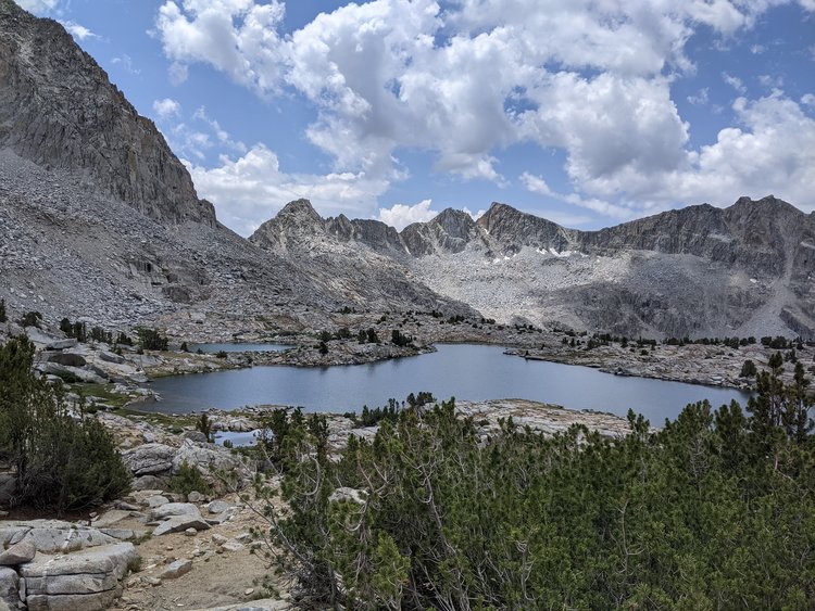Good view of the lake where we camped.
