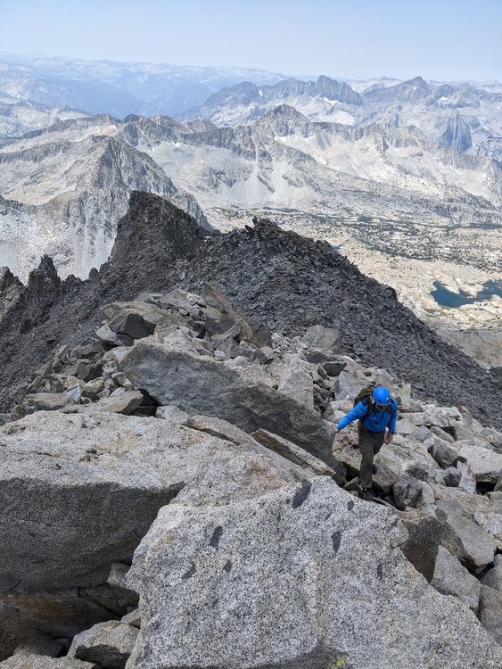 Climbing the South ridge of Mt Agassiz