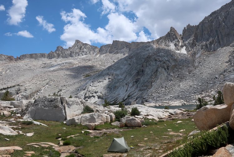 Cathedral Lake camp