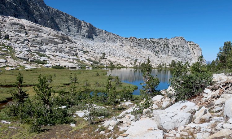 Pond in small valley above Big Shot Lake