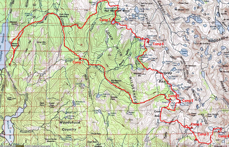 Map of Route
