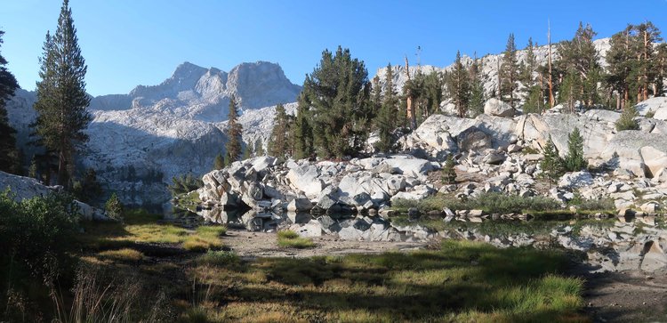Colby Lake outlet in the morning
