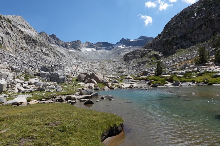 Looking up Lyell canyon after leaving the JMT