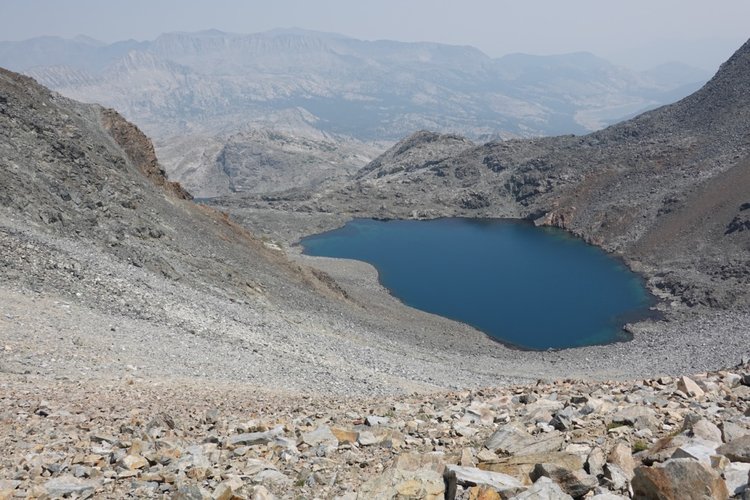Uppermost Marie lake from Rodgers pass