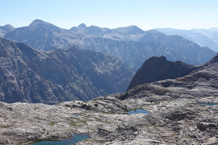Looking east to Goddard Creek valley from first saddle going over to Tunemah