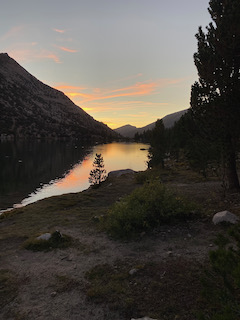 Sunset at Charlotte Lake