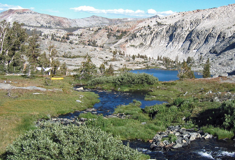 Camp on the Merced Fork
