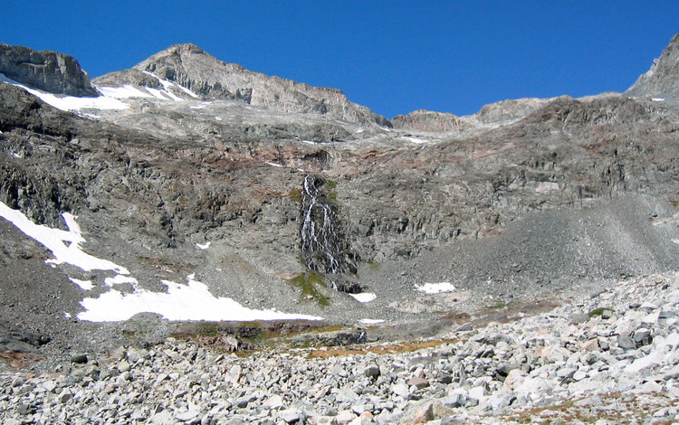 Upper valley waterfall