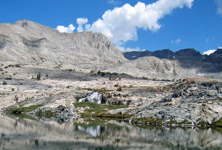Lake 10217 on the Lyell Fork of the Merced River