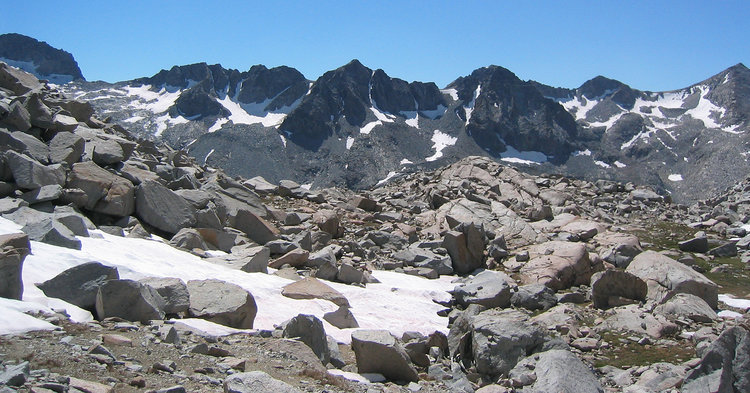 View south from Sluggo Pass
