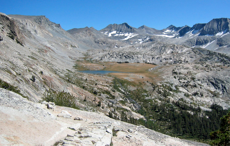 Gallison Lake from Vogelsang Pass