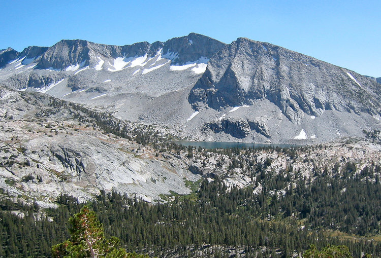 Bernice Lake from Vogelsang Pass