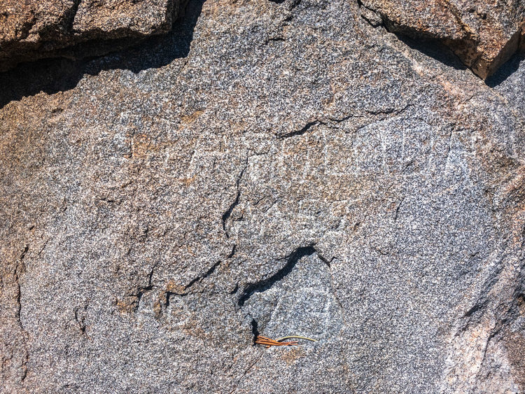 one shot of the rock