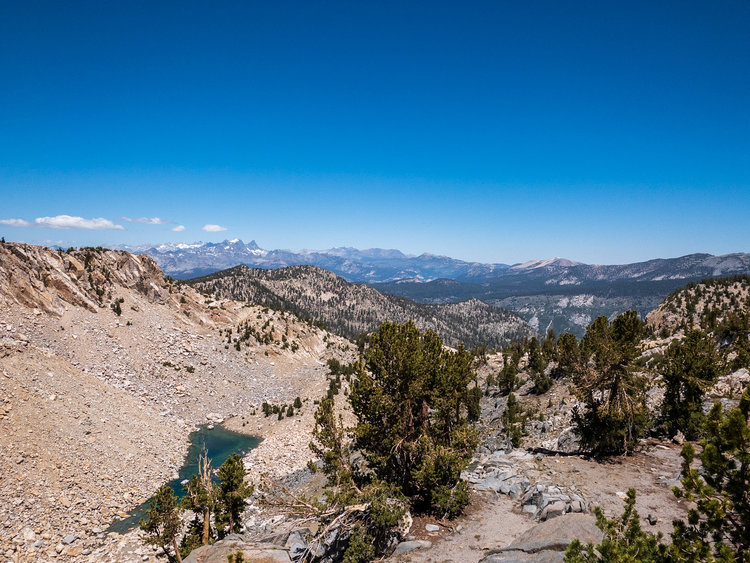 the view down canyon N from the &quot;pass&quot;