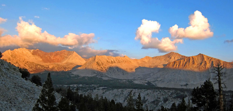 Sunset from Lake south of Cartridge Pass