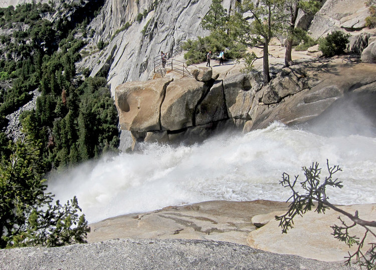 top of Nevada Falls