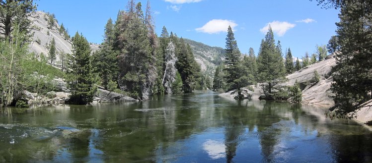 Merced River above lower Echo Valley bridge