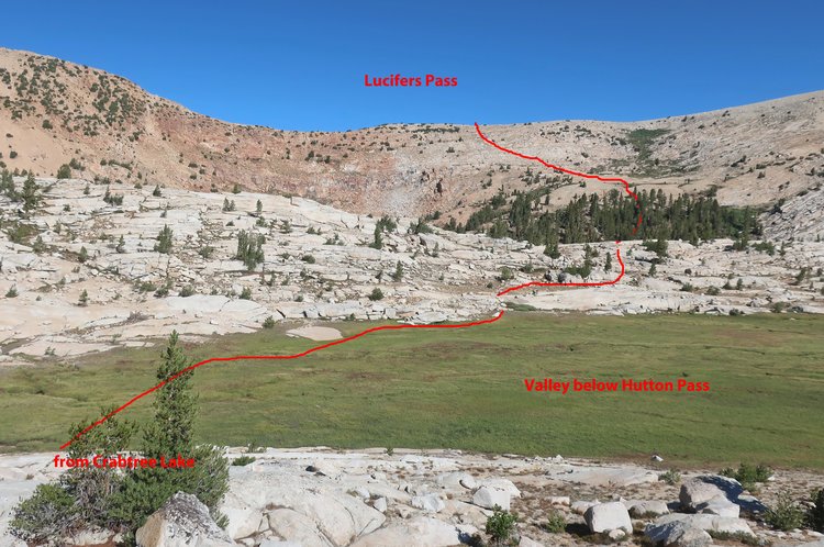 Hutton side of Lucifer's Pass