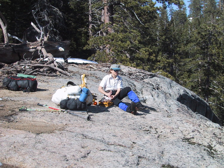 dry rock along the trail nearing top of El Cap