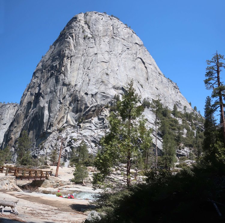 Rest at top of Nevada Falls/ Liberty Cap