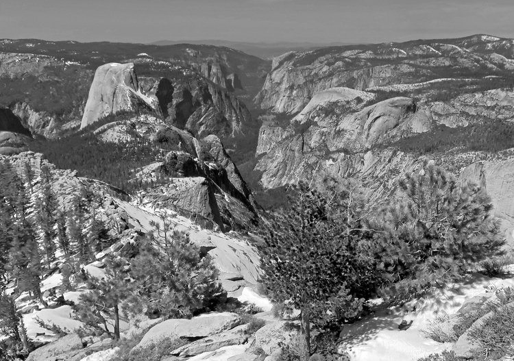 View down Tenaya Canyon
