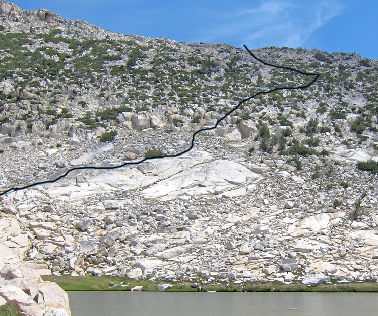 Crazy Pass Route/ from Crazy Lake