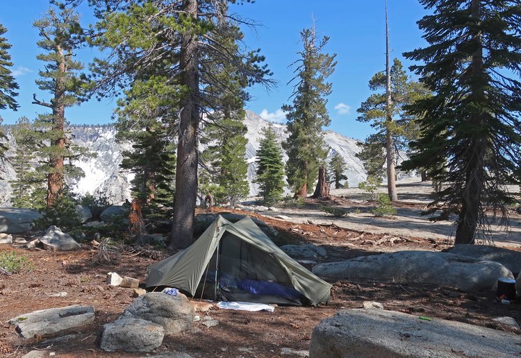 Camp on East Buttress