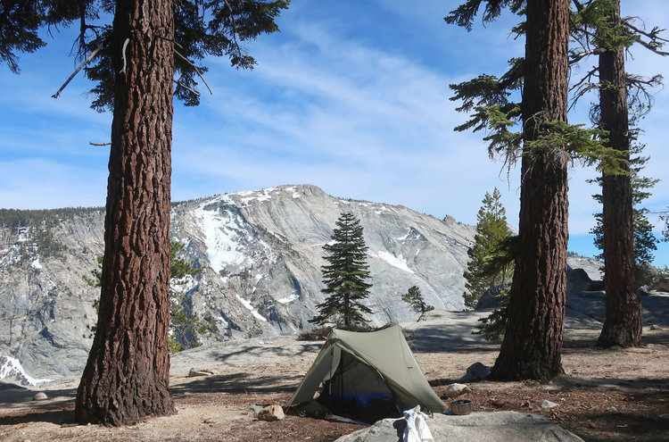 Camp on Watkins saddle