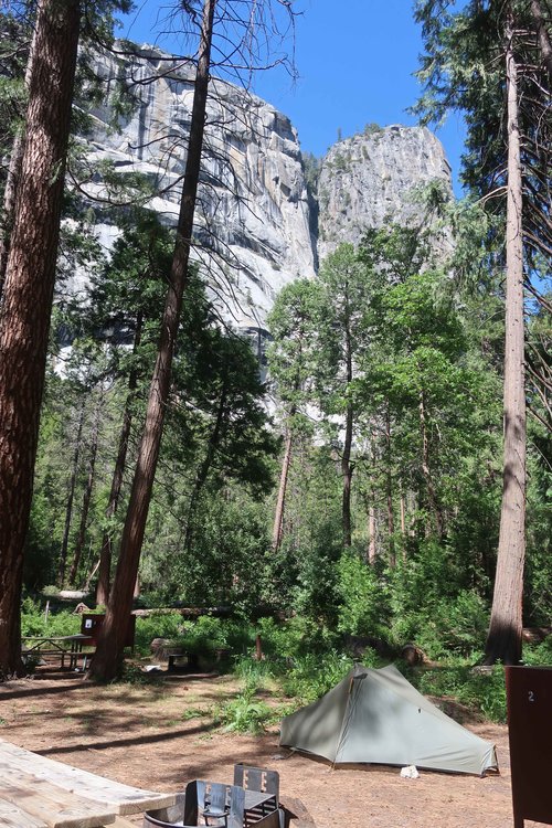 Backpackers Campground in Yosemite Valley