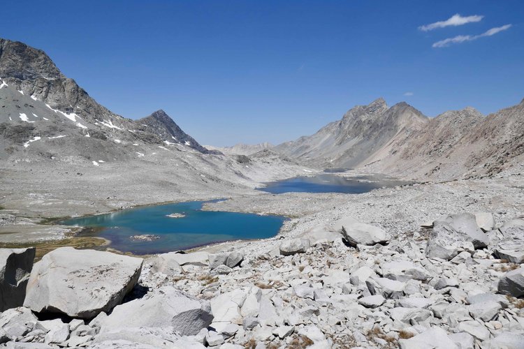 Davis Lakes from Davis Lakes Pass