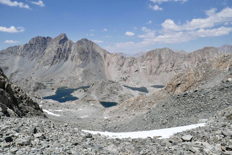 Mt McGee &amp; Davis Lakes from Hudson Pass