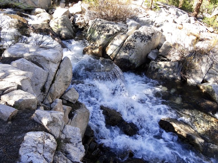 Lovely cascade near our camp